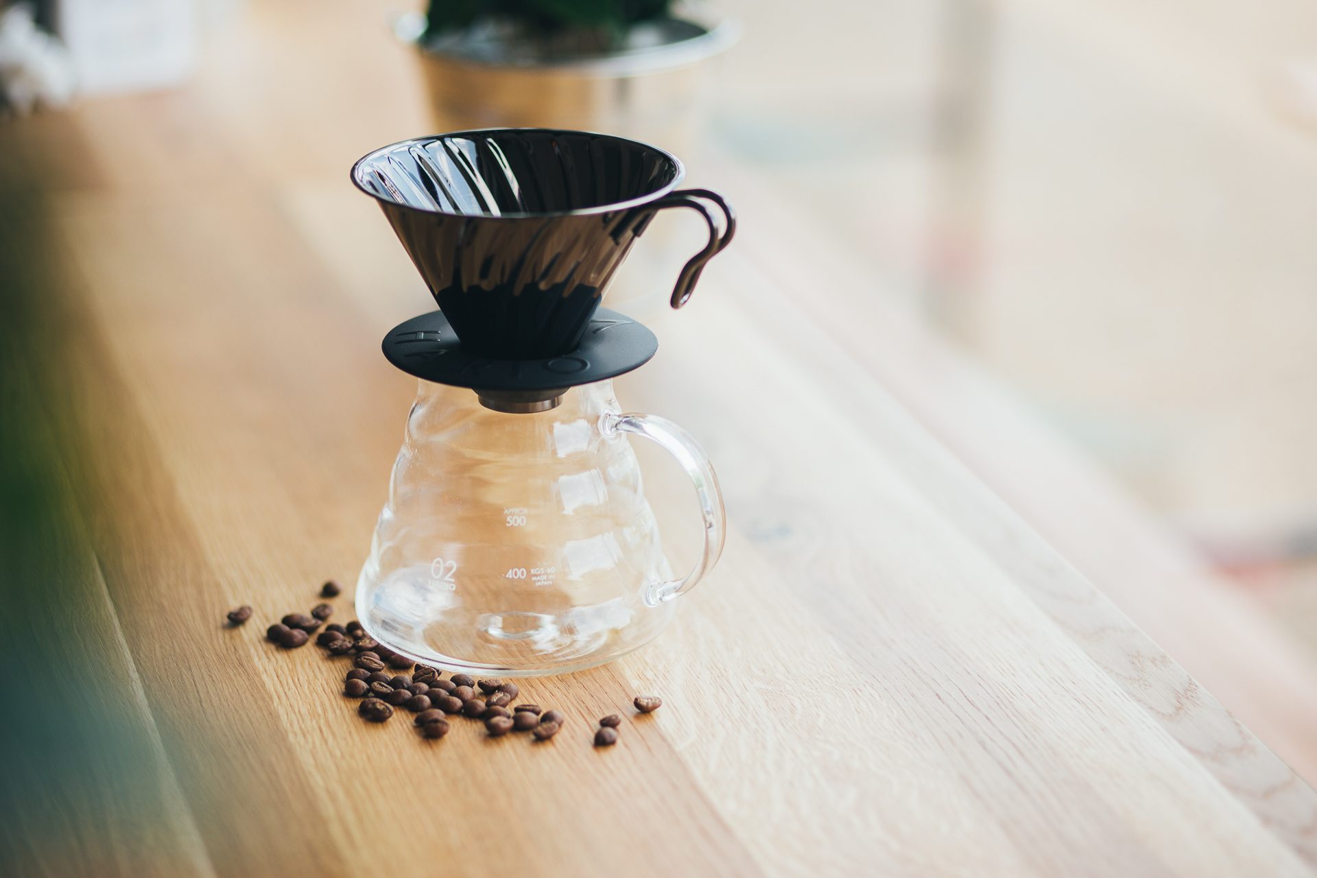  Hario V60 Arm Stand with Glass Dripper Pour Over Set