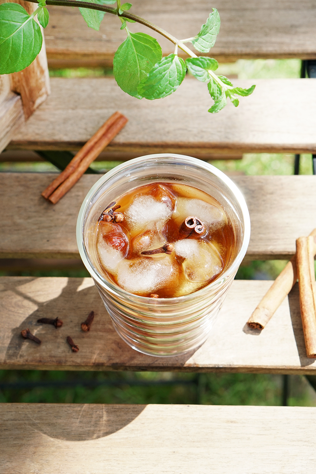 Cold brew with cinnamon bark